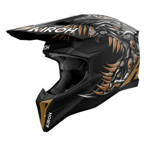AIROH - Casco Cross Wraaap Cyborg - Casco Cross