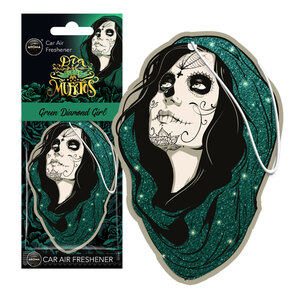 AROMA CAR - Profumi da appendere Dia De Los Diamond Girl Green - AROMA CAR - Profumi da appendere