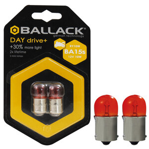 BALLACK - Lampadina moto BA15S a filamento Day Drive + BA15S - BALLACK - Lampadina moto BA15S a filamento