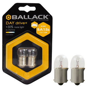 BALLACK - Lampadina moto BA15S a filamento Day Drive + BA15S - BALLACK - Lampadina moto BA15S a filamento