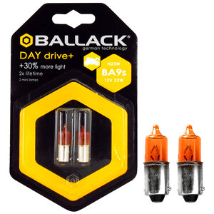 BALLACK - Lampadina moto BA9S a filamento Day Drive + BA9S - BALLACK - Lampadina moto BA9S a filamento
