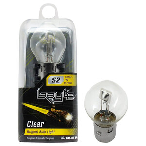 BRYTE - Lampadina moto alogena Clear S2-BA20D - BRYTE - Lampadina moto alogena