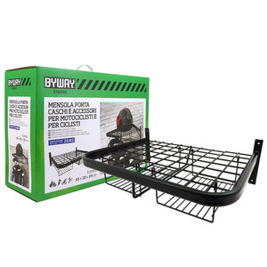 BYWAY - Organizer da muro Mensola porta caschi e accessori - BYWAY - Organizer da muro