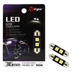 D-GEAR - Lampadina a siluro a led XP - Led Feston SV8,5 Canbus - D-GEAR - Lampadina a siluro a led