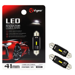 D-GEAR - Lampadina a siluro a led SV8,5 Led Radiator Canbus Xenon - D-GEAR - Lampadina a siluro a led