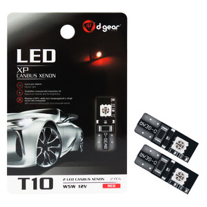 D-GEAR - Lampadina T10 a led XP - T10 Canbus 2 Led - D-GEAR - Lampadina T10 a led
