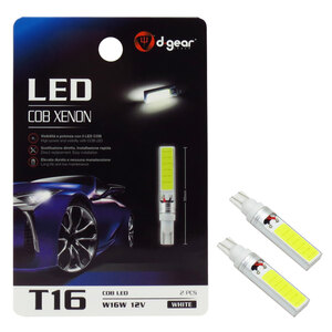 D-GEAR - Lampadina T16 W16W a led T16 Led Cob Xenon - D-GEAR - Lampadina T16 W16W a led