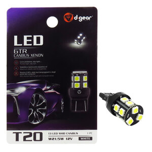 D-GEAR - Lampadina T20 a led XP - T20 - 4 contatti Canbus - D-GEAR - Lampadina T20 a led