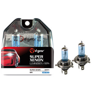 D-GEAR - Lampadine H4 H4 - Super - Azzurro - D-GEAR - Lampadine H4