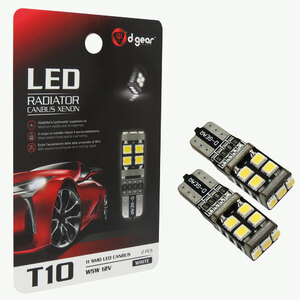 D-GEAR - Lampadina T10 a led T10 Led Radiator Canbus Xenon - D-GEAR - Lampadina T10 a led