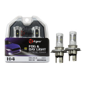 D-GEAR - Lampadine H4 Cree Led Fog and Day Light - D-GEAR - Lampadine H4
