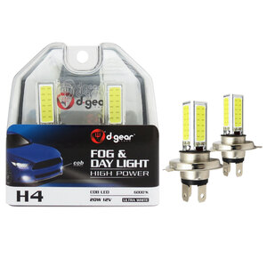 D-GEAR - Lampadine H4 Cob Led Fog and Day Light - D-GEAR - Lampadine H4