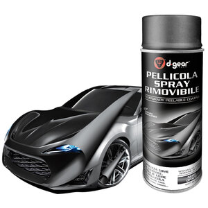 D-GEAR - Vernice-removibile spray Nero opaco - D-GEAR - Vernice-removibile spray