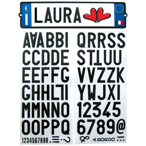 GAT - Adesivi lettere e numeri TARGA-TI - GAT - Adesivi lettere e numeri