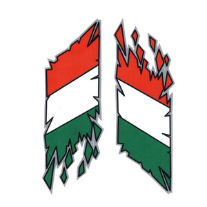 GAT - Adesivi Bandiera Italia spezzata - GAT - Adesivi