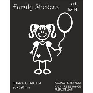 GAT - Adesivi Bambina con palloncino - GAT - Adesivi