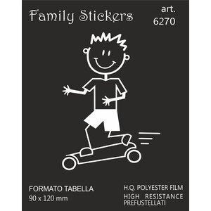 GAT - Adesivi Ragazzo con skate - GAT - Adesivi