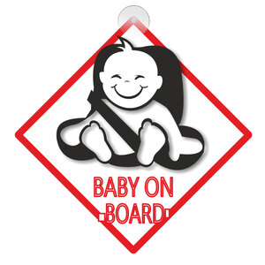 GAT - Targhetta Baby on board - GAT - Targhetta Baby on board