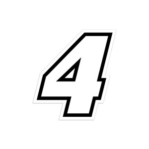 GAT - Numeri e lettere adesive Race moto GP - GAT - Numeri e lettere adesive