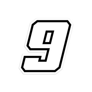 GAT - Numeri e lettere adesive Race moto GP - GAT - Numeri e lettere adesive