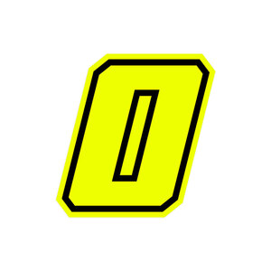 GAT - Numeri e lettere adesive Race moto GP - GAT - Numeri e lettere adesive