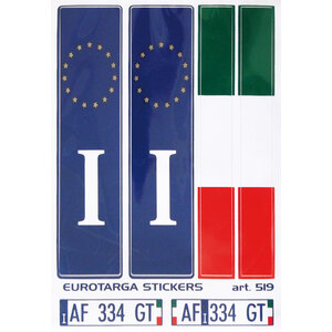 GAT - Adesivi targa Eurotarga - GAT - Adesivi targa