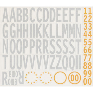 GAT - Adesivi targa Letter kit - GAT - Adesivi targa