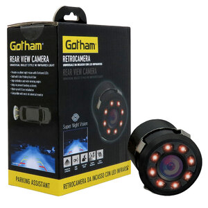 GOTHAM - Retrocamere e frontecamere Retrocamera da incasso 8 Led infrarossi - GOTHAM - Retrocamere e frontecamere