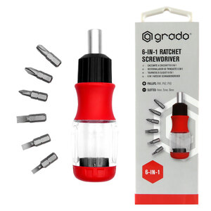 GRADO - Cacciavite A cricchetto 6 in 1 - GRADO - Cacciavite