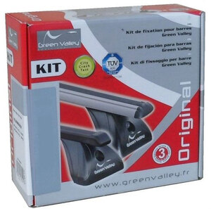 GREEN VALLEY - Kit attacchi barre auto Original Kit Audi Q3 Sportback 2019> - GREEN VALLEY Audi Q3 Sportback 2019 > Tetto normale 5 porte - Kit attacchi barre auto