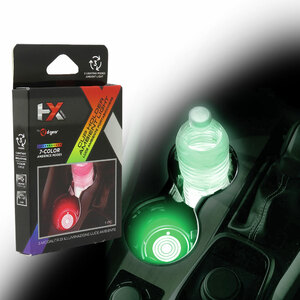 HYX - Illuminazione estetica Luce ambiente per portabicchiere auto - HYX - Illuminazione estetica