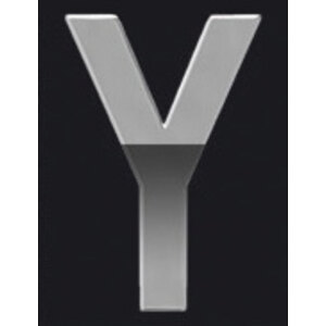 LAMPA - Adesivi lettere e numeri Chrome Logo - LAMPA - Adesivi lettere e numeri