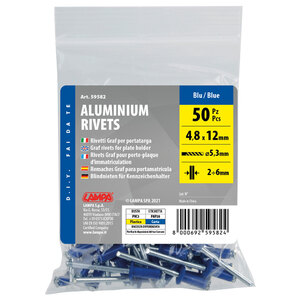 LAMPA - Kit fissaggio targa Aluminium Rivets - LAMPA - Kit fissaggio targa