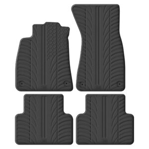 LAMPA - Tappeti in gomma-Pvc specifico Audi A5 Avant 2024> - LAMPA Audi A5 Avant 2024 > cambio automatico - In Gomma-Pvc specifico