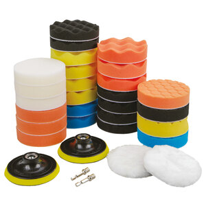 LAMPA - Kit lucidatore per trapano Tamponi per lucidatura auto - LAMPA - Kit lucidatore per trapano
