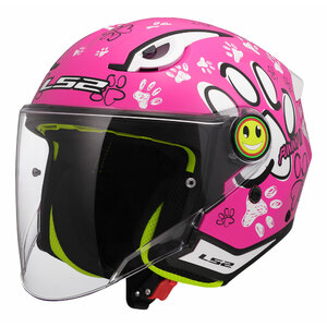 LS2 HELMETS - Casco bambino Jet OF622 Funny II Paws - Casco bambino Jet