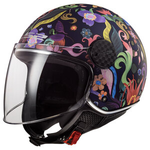 LS2 HELMETS - Casco Jet Demi Jet OF558 Sphere Lux Bloom - Casco Jet Demi Jet