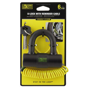 LUKETT - Lucchetto Mini U con cavo promemoria - LUKETT - Lucchetto