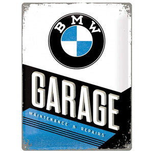 NOSTALGIC ART - Cartello in latta BMW Garage - NOSTALGIC ART - Cartello in latta