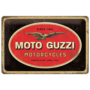 NOSTALGIC ART - Cartello in latta Moto Guzzi - NOSTALGIC ART - Cartello in latta
