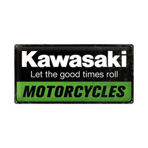 NOSTALGIC ART - Cartello in latta Kawasaki - NOSTALGIC ART - Cartello in latta