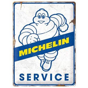 NOSTALGIC ART - Cartello in latta Michelin Service - NOSTALGIC ART - Cartello in latta