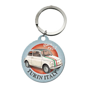 NOSTALGIC ART - Portachiavi Fiat 500 Turin Italy - NOSTALGIC ART - Portachiavi