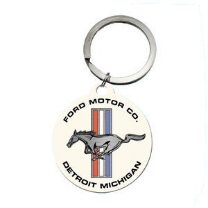 NOSTALGIC ART - Portachiavi Ford Mustang Horse & Stripes  - NOSTALGIC ART - Portachiavi