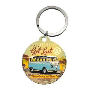 NOSTALGIC ART - Portachiavi VW Bulli Let's Get Lost - NOSTALGIC ART - Portachiavi