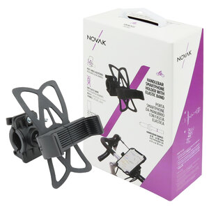 NOVAK - Smartphone - Supporto Da manubrio con con rotazione 360° - NOVAK - Smartphone - Supporto