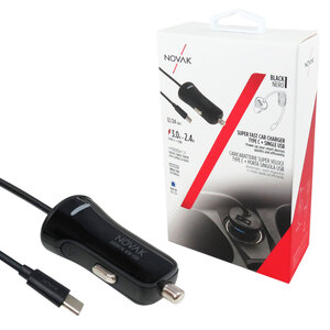 NOVAK - Cavo ricarica 12V + USB Super veloce - NOVAK - Cavo ricarica 12V