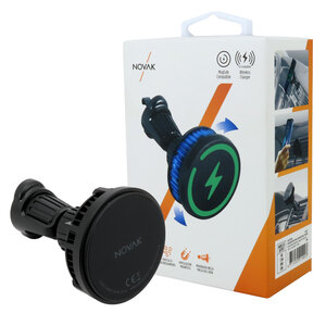 NOVAK - Supporto-caricabatteria wireless MagSafe da presa aria - NOVAK - Supporto-caricabatteria wireless