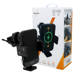 NOVAK - Supporto-caricabatteria wireless MagSafe da presa aria - NOVAK - Supporto-caricabatteria wireless