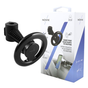 NOVAK - Supporto-caricabatteria wireless MagSafe da poggiatesta - NOVAK - Supporto-caricabatteria wireless